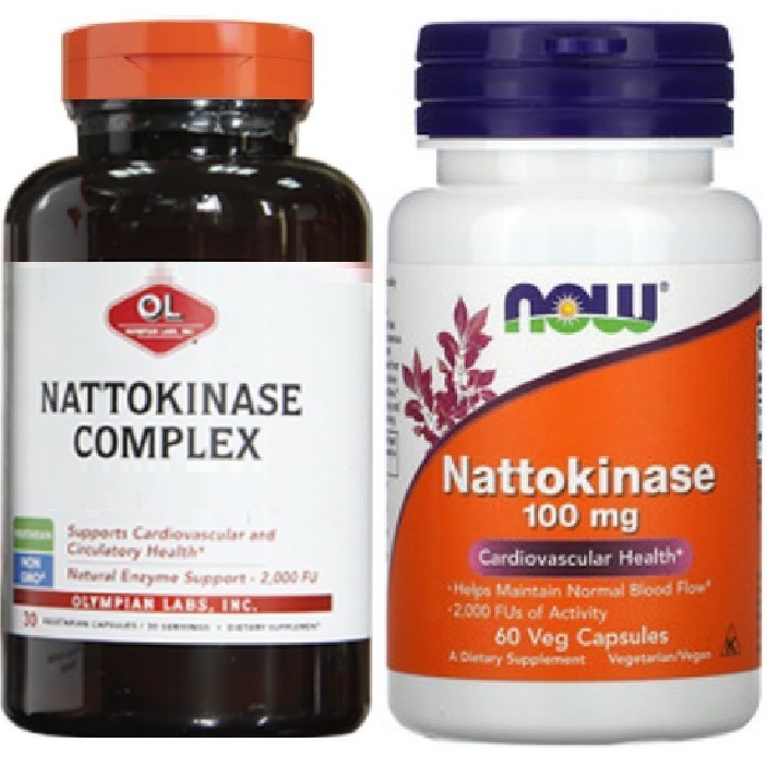 Đậu tương lên men NATTO Complex 100mg Nattokinase Now Olympian Labs hỗ trợ tai biến đột quỵ 30v 60v 90v 180v 270v