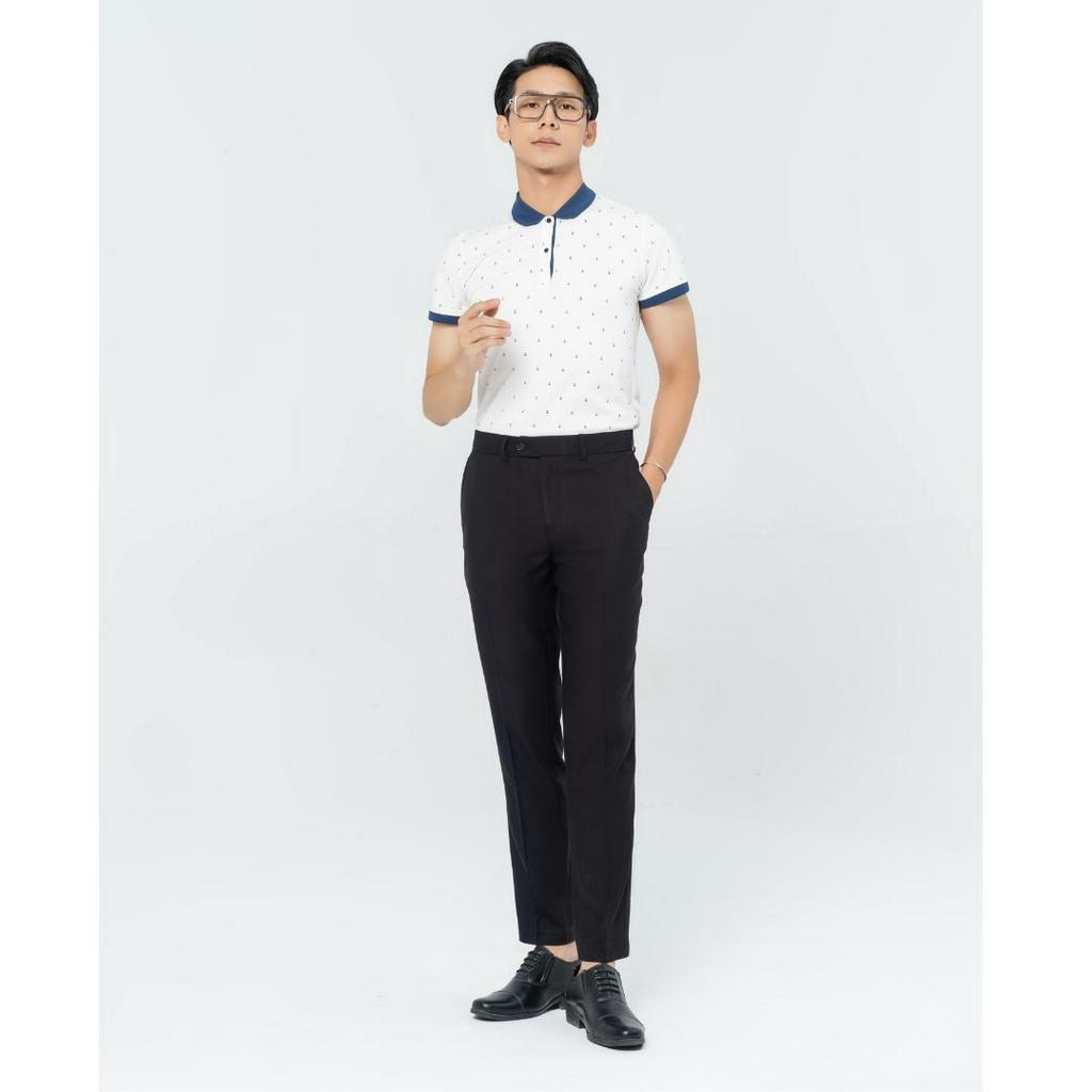Quần Âu Nam Yody dáng slim quần dài nam lé sườn phong cách công  QAM5023