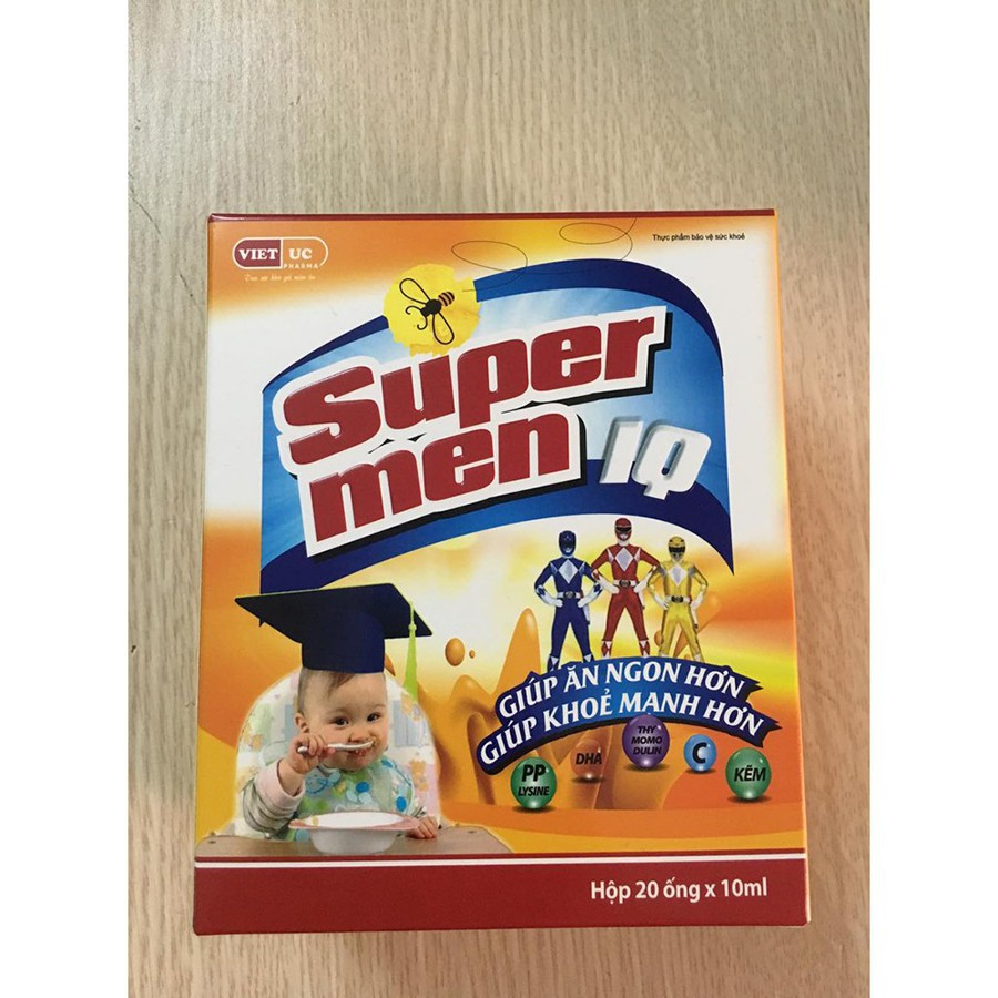 Siro Ăn Ngon Supermen IQ- Hộp 20 Ống | Thế Giới Skin Care