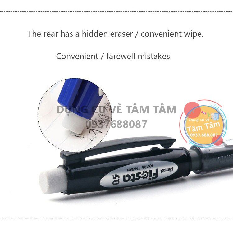 [ TÂM TÂM ]-Chì bấm pentel, bút chì kim Pentel AX105 (Hàng chính hãng)-