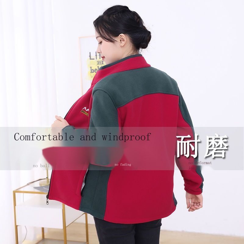 Áo Khoác Nỉ Lót Nhung Dày Giữ Ấm Dáng Rộng Thời Trang Thu Đông Cho Phụ Nữ Trung Niên