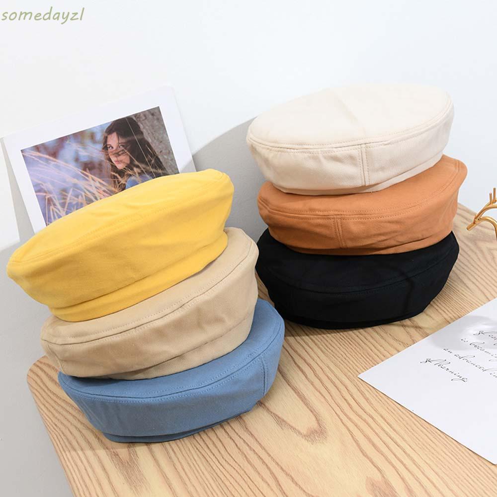 Mũ beret nhiều màu kẹo tùy chọn phong cách retro thu đông Hàn Quốc cho nữ