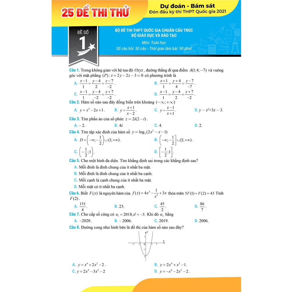Sách - Mega 2021 – Siêu luyện đề 9+ THPT Quốc gia 2021 TOÁN HỌC | BigBuy360 - bigbuy360.vn