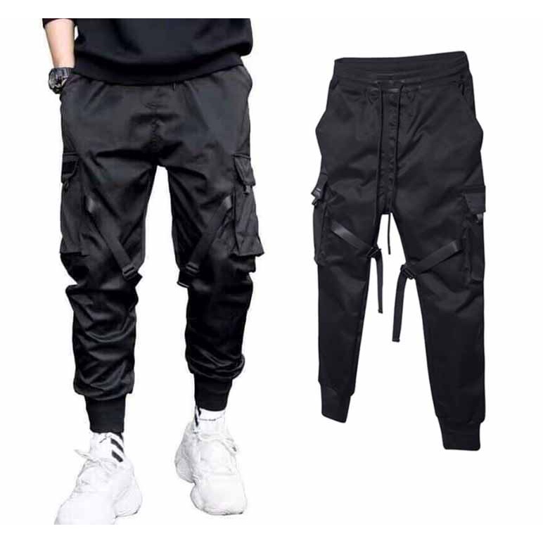 Quần Jogger kaki túi hộp ⚡️ VẢI ĐẸP + ẢNH THẬT ⚡️Quan dài ống bó thời trang nam nữ có khóa gài - đi chơi học du lịch M01