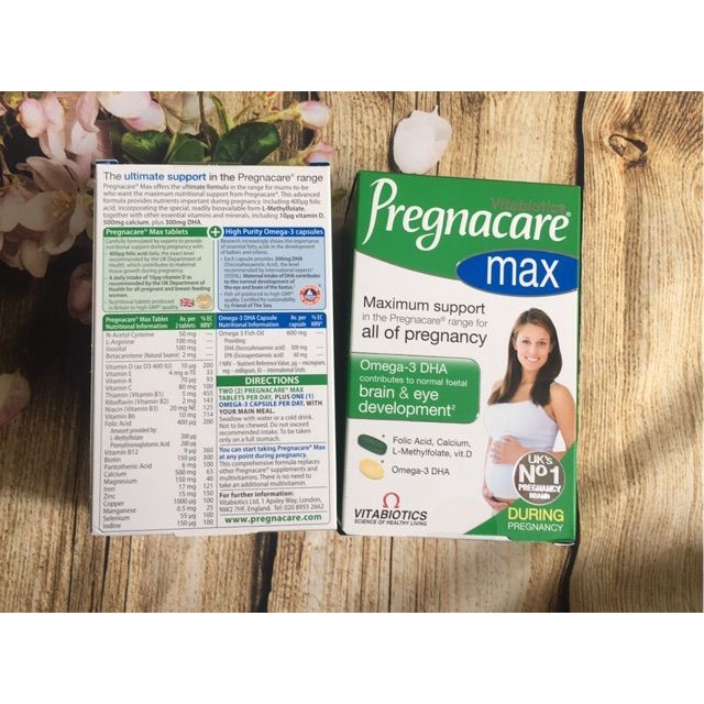 Viên uống Vitamin tổng hợp cho mẹ bầu Pregnacare Max UK - 𝐁𝐞𝐞_𝐡𝐨𝐮𝐬𝐞