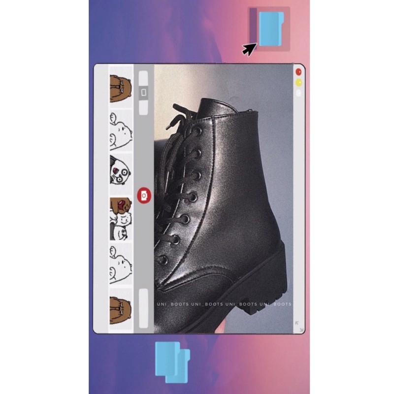 Thanh lý size 39 có sẵn - Boots cổ cao khoá sau - Lady boots