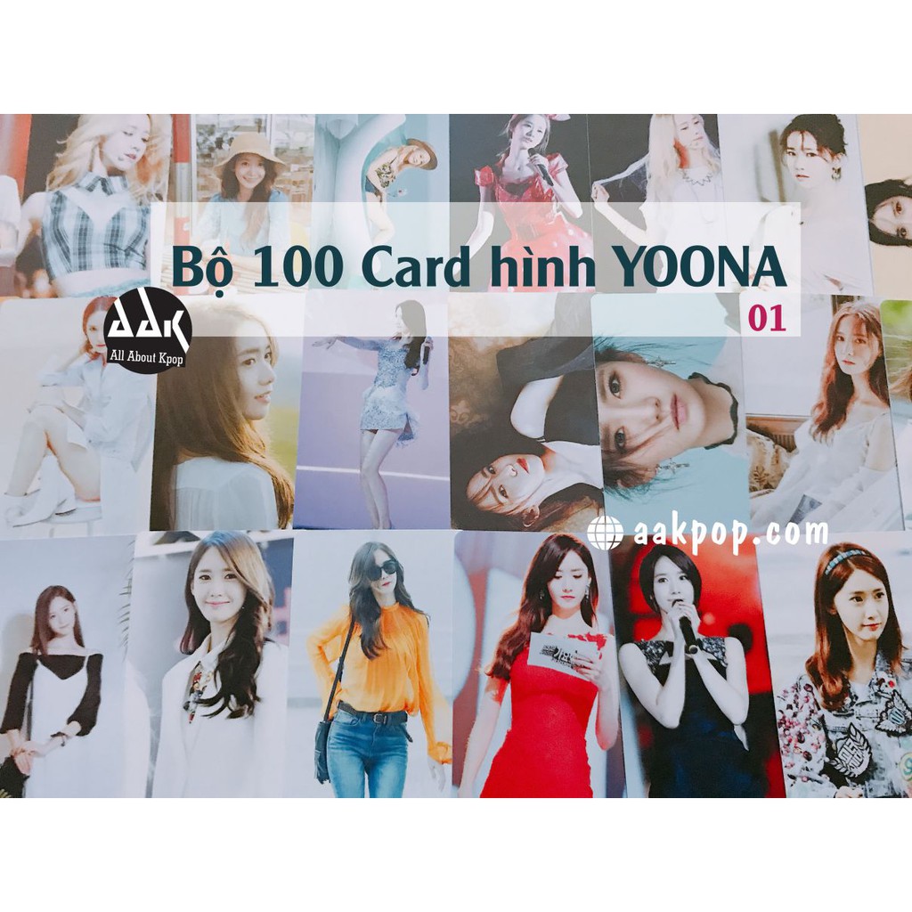 [Yoona] Bộ 100 card hình YOONA (Tặng kèm sổ card)