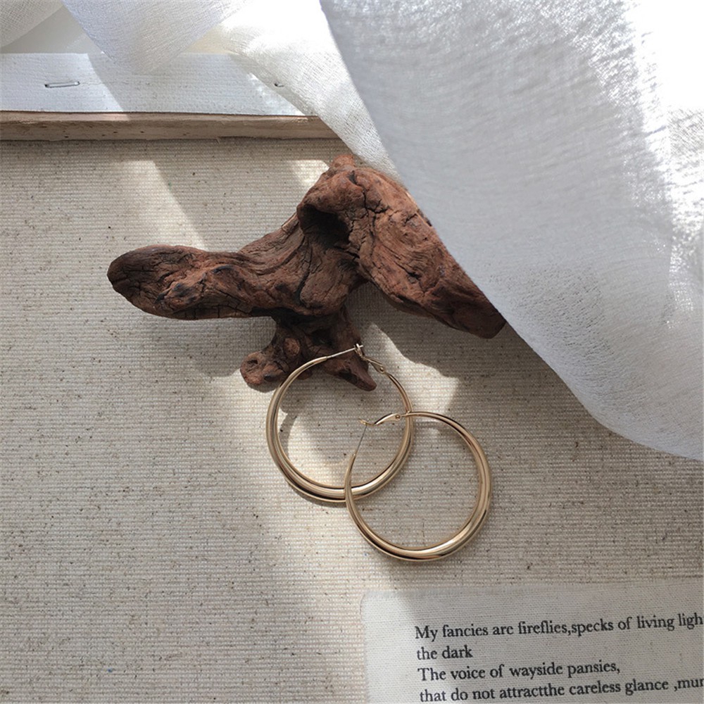 Bông Tai Khoen Tròn Thời Trang Hàn Quốc Cho Nữ