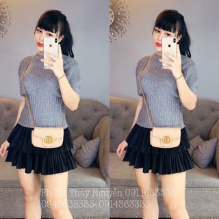 áo len  cộc tay bồng