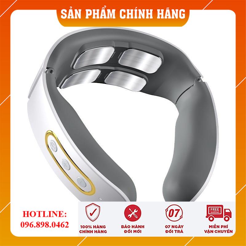 Máy Massage Cổ Xung Điện Trị Liệu Đa Năng Cao Cấp, Máy Mát Xa Cổ Vai Gáy 6 Chế Độ Sạc USB Tiện Lợi Thông Minh