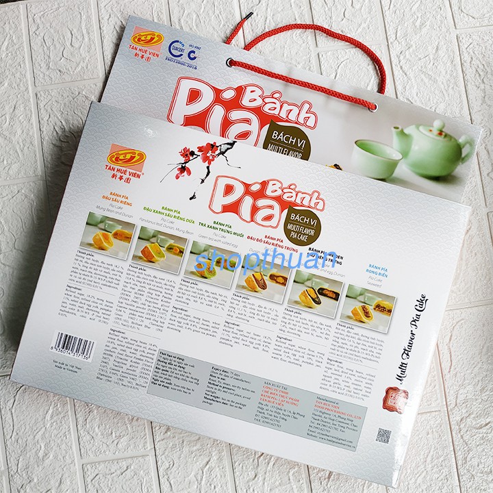 Bánh pía Bách Vị Tân Huê Viên 900g  Có kèm túi xách
