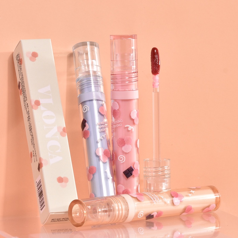 [Hàng mới về] Son bóng VLONCA dưỡng ẩm màu tráng gương đẹp mắt