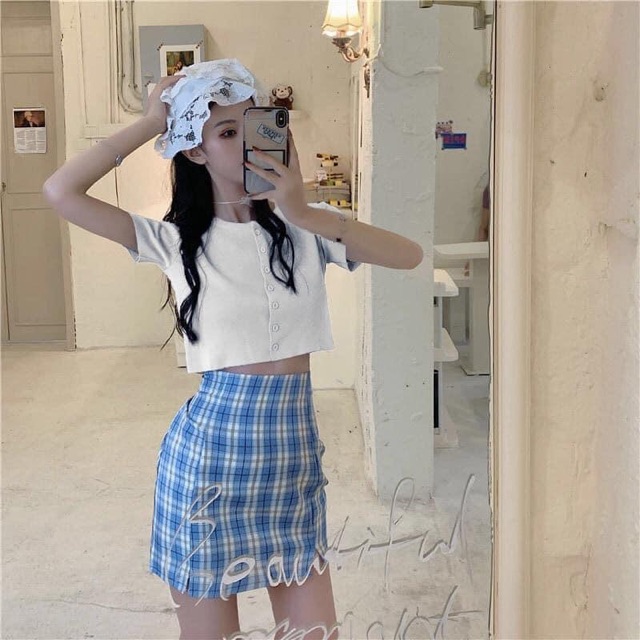[TẶNG SON 3CE CHÍNH HÃNG] SET VÁY ÁO CARDIGAN + CHÂN VÁY CARO GIÁ HỦY DIỆT | BigBuy360 - bigbuy360.vn