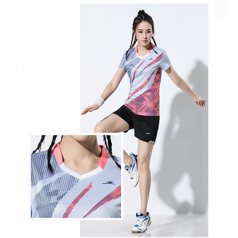 Bộ Đồ Thể Thao Thấm Hút Mồ Hôi Nhanh Khô Chất Lượng Cao Mùa Hè Cho Nam Và Nữ