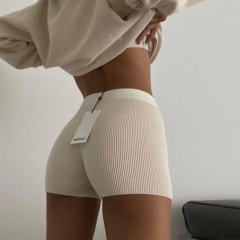 Quần Đùi Dệt Kim Plus Size Thời Trang Năng Động Cho Nữ