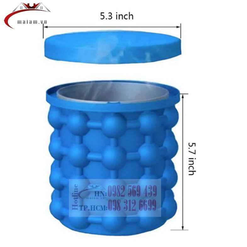 Cốc làm đá thông minh Ice genie USA chính hãng,Hộp làm đá thông minh The Revolutionary Space Saving Ice Cube Maker