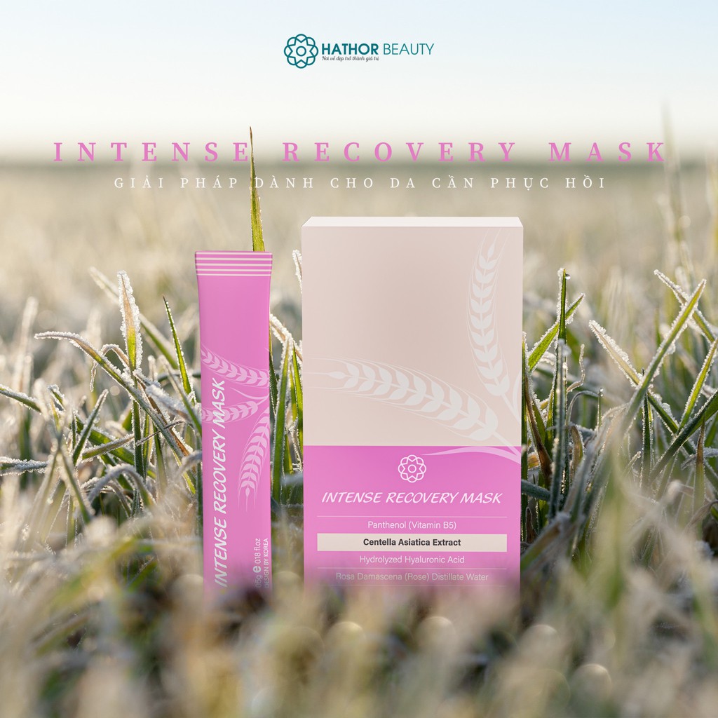 Mặt nạ gel phục hồi chiết xuất rau má giúp cấp ẩm, phục hồi da Hathor Beauty