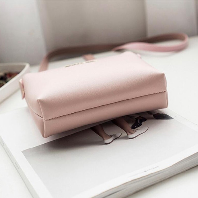 [Mã FASHIONT4WA2 giảm 10K đơn 50K] Túi Đeo Chéo Vai Bằng Da Họa Tiết Chữ Thời Trang Sành Điệu Cho Nữ