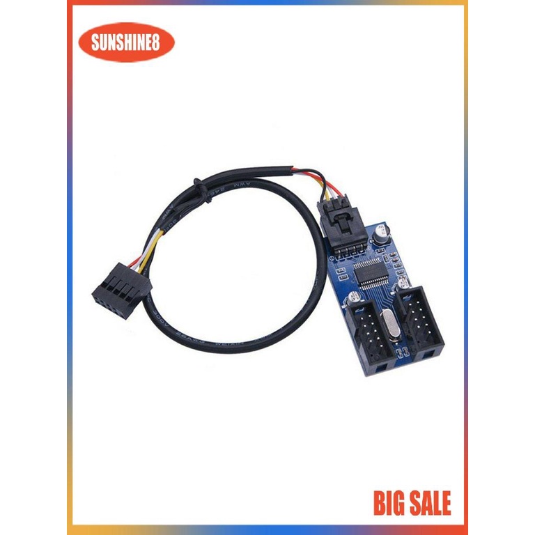 【SUN】Mainboard USB 9-pin Một trong hai cáp mở rộng USB 2.0 Bảng mạch