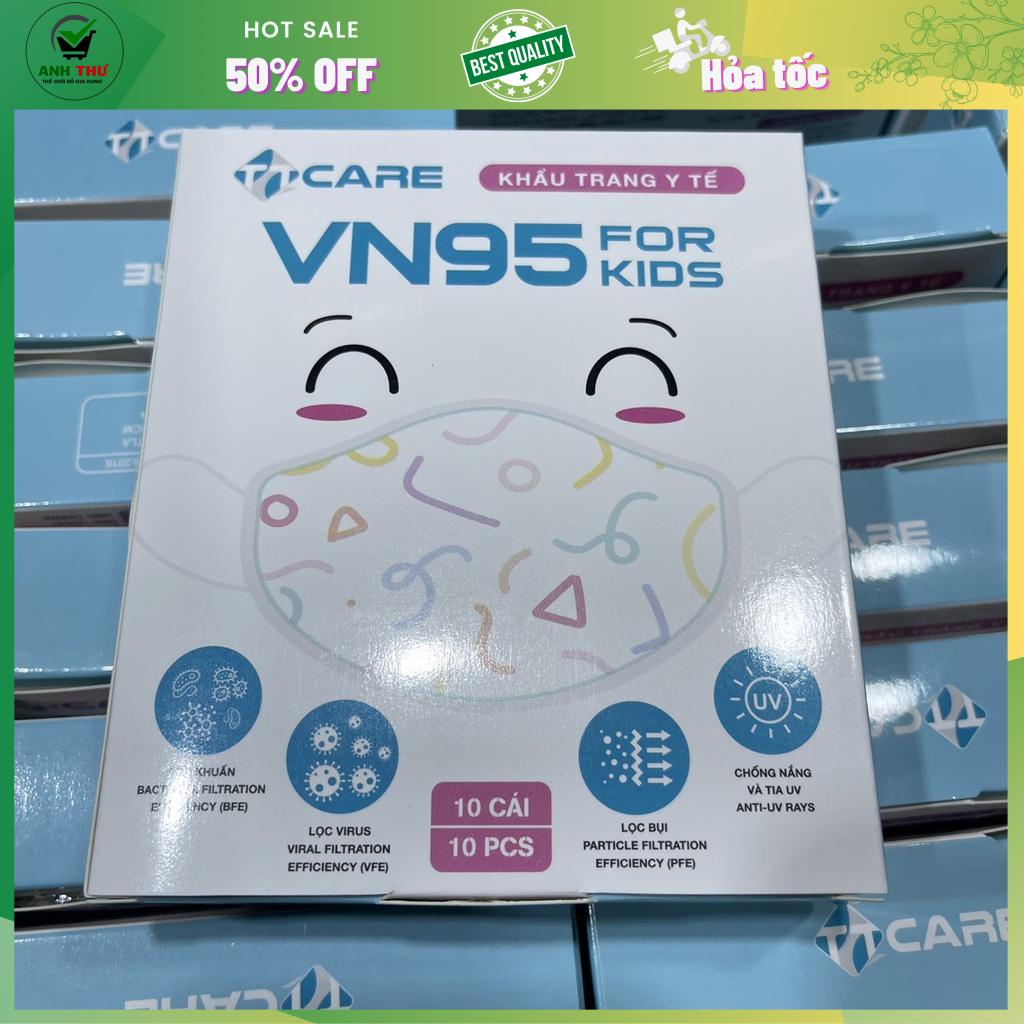 Hộp 10 Cái Khẩu Trang Y Tế VN95 TTCare Cho Trẻ Em