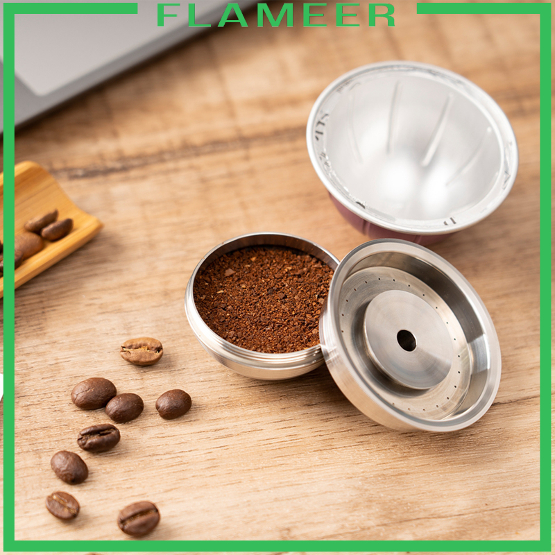 [FLAMEER]Coffee Capsule Pod Cup w/ Lid for Vertuolline ENV135S 240ML