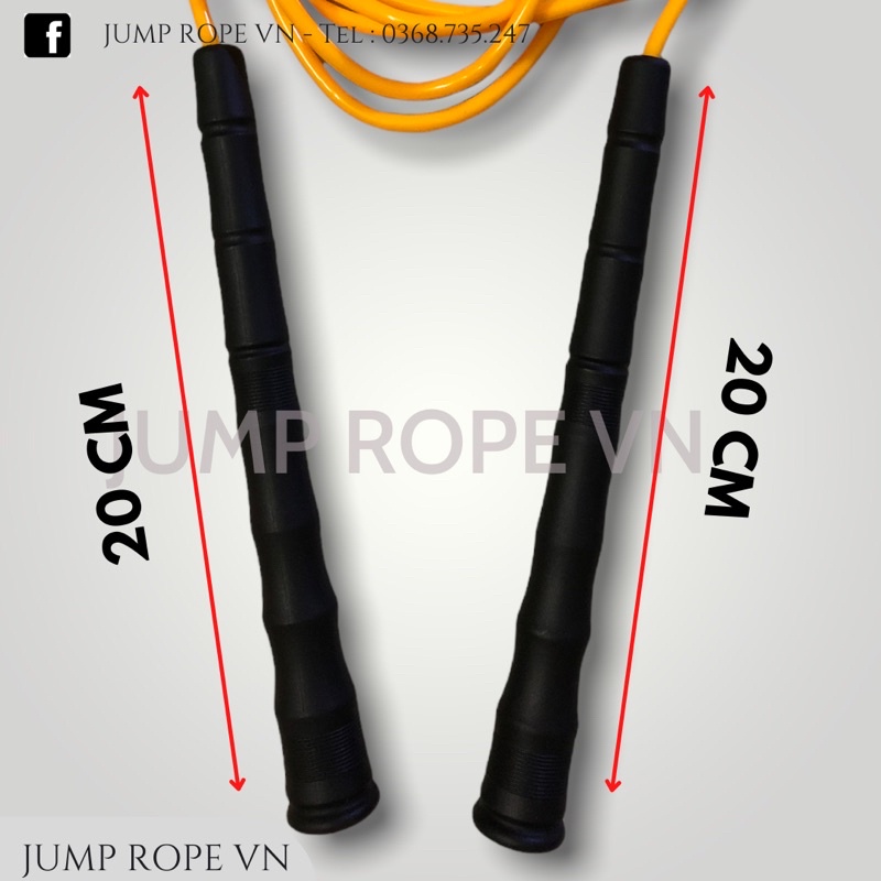 Dây Nhảy Tốc Độ Cán Dài 20cm 5mm- Pvc Speed Rope - Dây Nhảy Thể Lực - Hỗ trợ giảm cân - Jump Rope VN