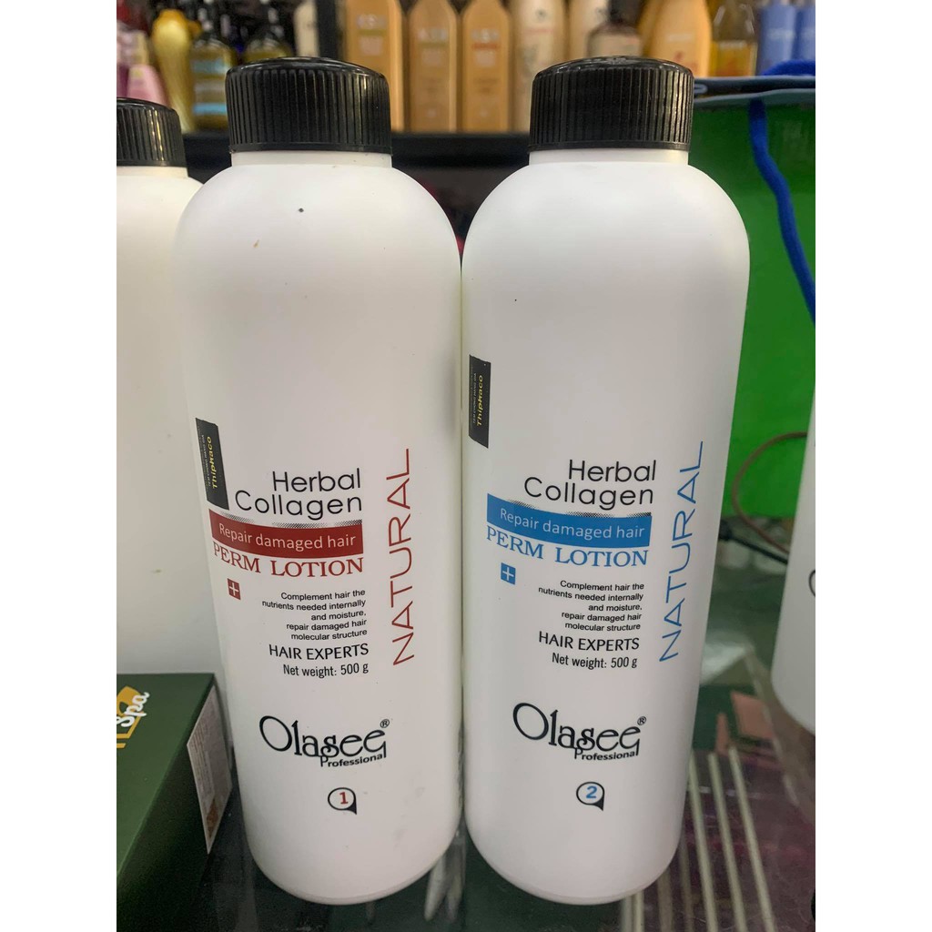 Kem uốn nóng Olasee Collagen 500ml x2