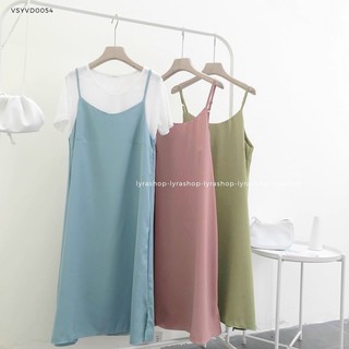 VÁY LỤA HAI DÂY DÁNG XUÔNG