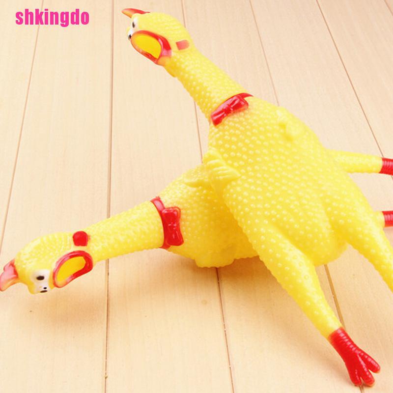 Đồ chơi hình con gà phát tiếng kêu vui nhộn cho thú cưng 17cm