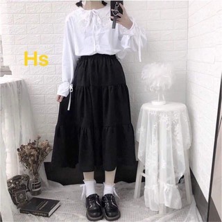 Chân Váy 3 Tầng Von Lụa Hot Trend