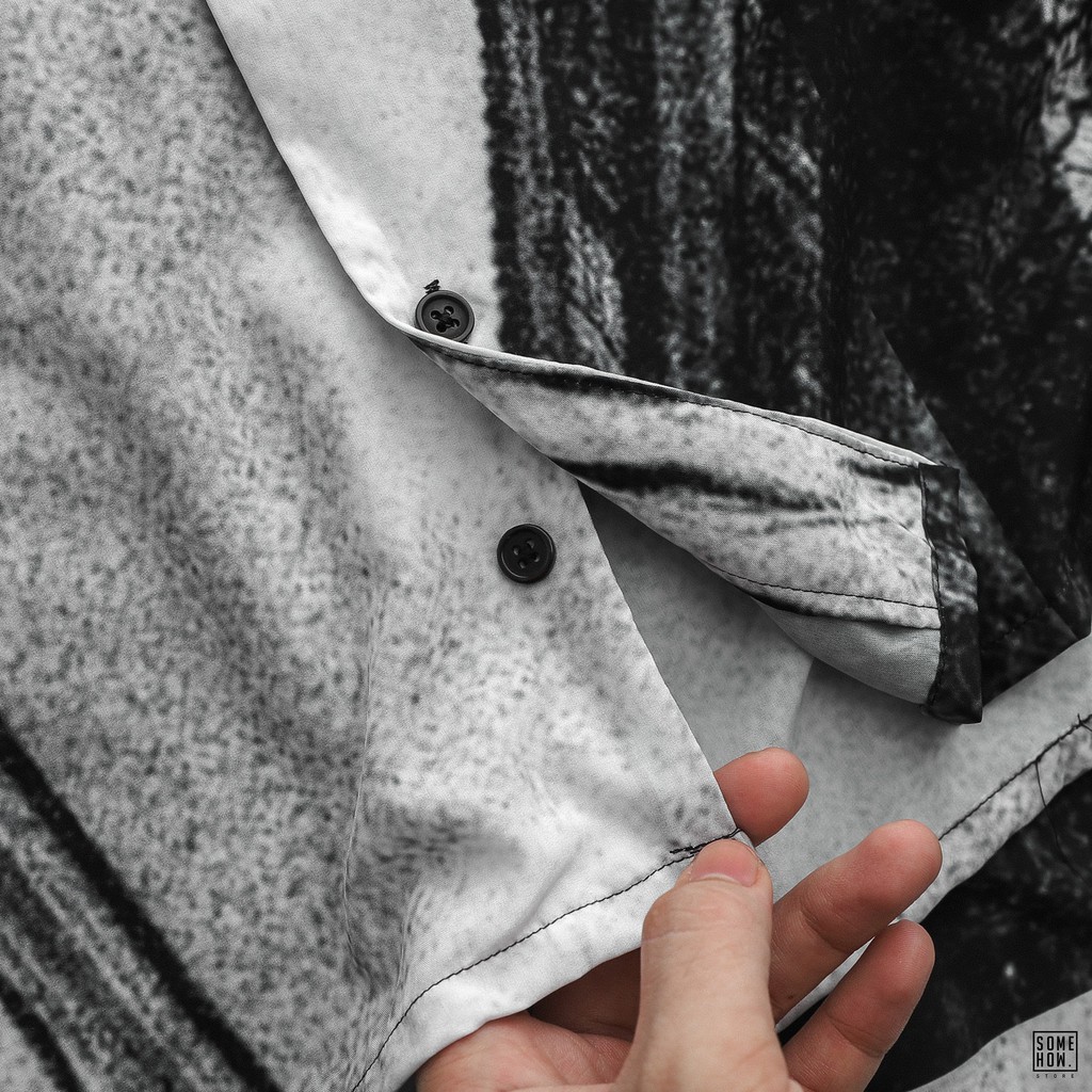 Áo Sơ Mi Nam In HT Street Thời Trang , Vải Cotton Lụa , INF SM005198 , SOMEHOW | BigBuy360 - bigbuy360.vn