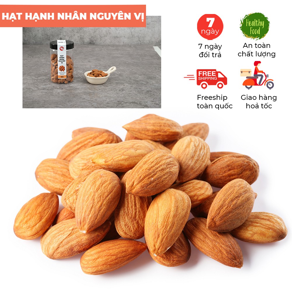 Hạnh nhân nguyên vị 150g, nhập khẩu Mỹ ( usa ), dễ tách vỏ, thơn ngon, hạt để ăn vặt, bổ sung vitamin, làm sữa hạt.