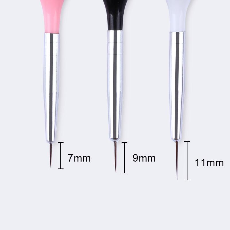 Bộ 3 Cọ Vẽ Trang Trí Móng Tay 3D Chuyên Dụng