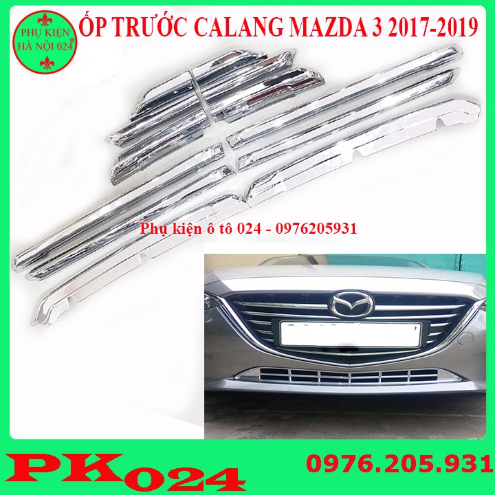 [Mazda 3 2017-2019] Ốp Trang Trí Mặt Ca Lăng, Calang Trước Mazda 3 2017-2019 Phía Trên