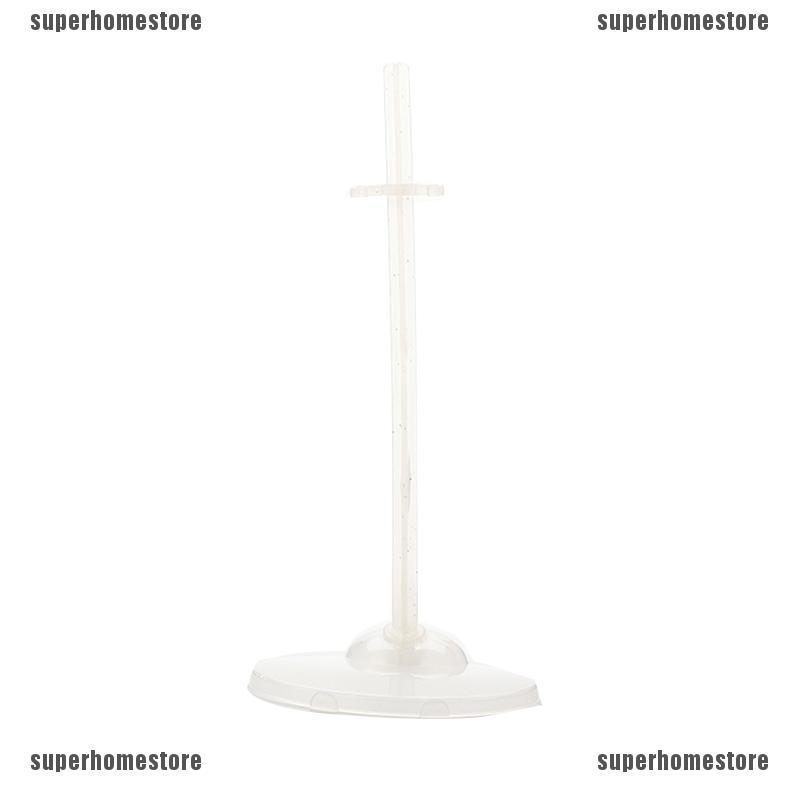 1 Giá Đỡ Treo Quần Áo Búp Bê Bằng Nhựa Màu Trắng