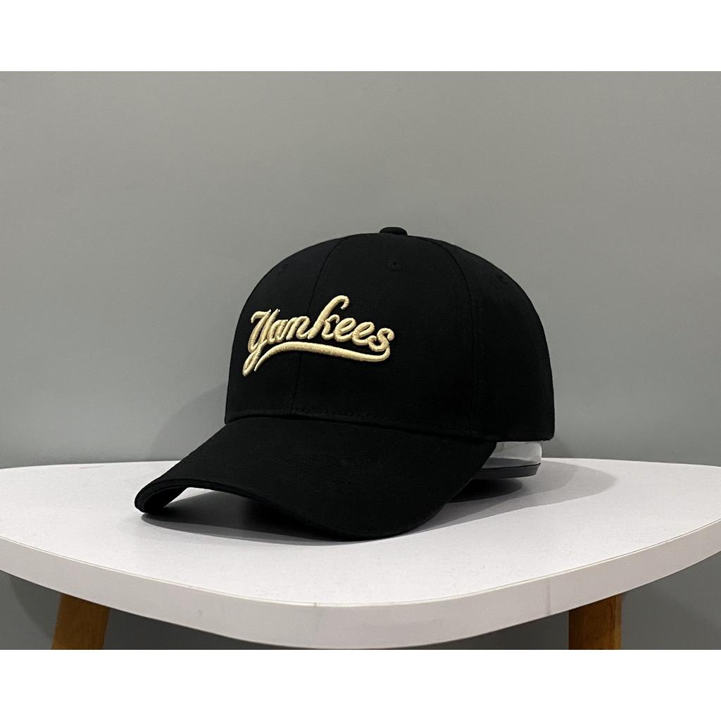 Nón kết Mũ lưỡi trai NY Yankee logo thêu tinh tế Free size