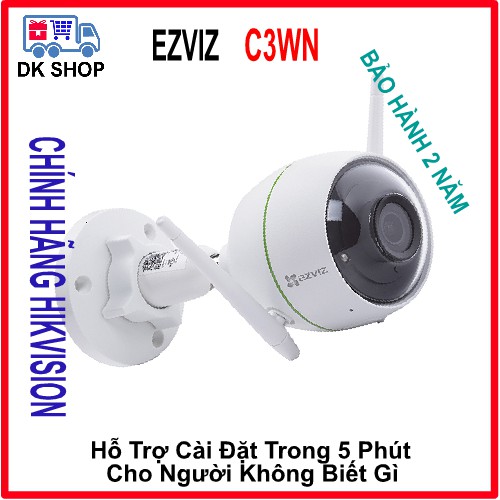 Camera IP Wifi Ngoài Trời Ezviz C3WN 2.0 Full HD 1080P - Chính Hãng - Bảo Hành 24 Tháng - Giá Rẻ.