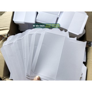 Phôi Bao Lì Xì Trắng Chưa Dán, Combo 500 Cái, Giấy Op120 Dày, Giá Rẻ Hàng Có Sẵn Kho