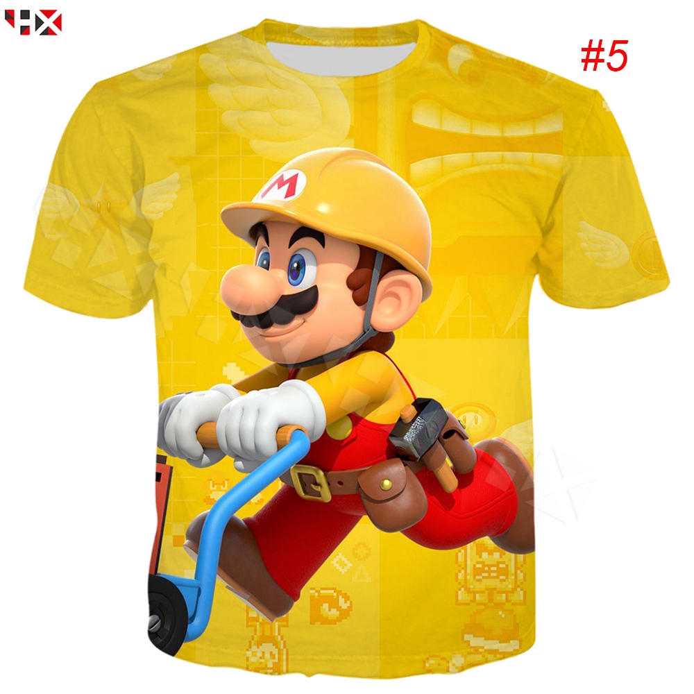 CLOOCL Game Super Mario 3D Men T-Shirts