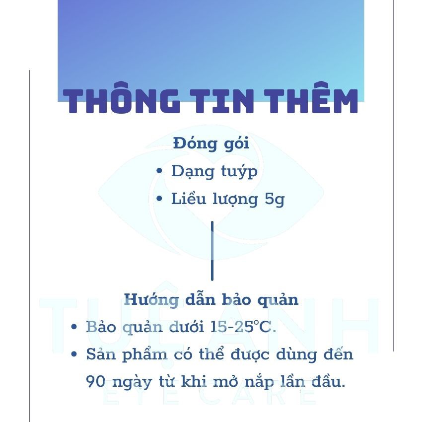 Hydramed Night Sensitive Làm dịu khô mắt và bảo vệ mắt kéo dài.