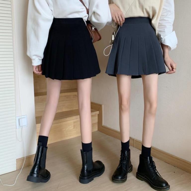 Yena Chân váy lưng cao dáng chữ A thiết kế xếp ly xinh xắn cho nữ | BigBuy360 - bigbuy360.vn