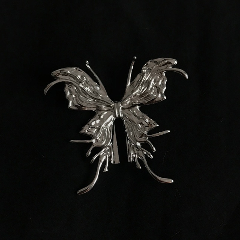 Kẹp Tóc Kim Loại Dạng Lỏng Hình Bướm Thời Trang