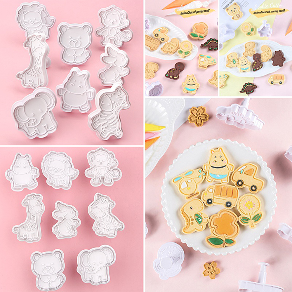 Bộ 4 Khuôn Làm Bánh Quy Tạo Hình Động Vật Ngộ Nghĩnh Tiện Dụng