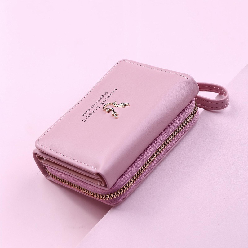 Ví Ngắn Bằng Da PU Phong Cách Retro Thời Trang Cho Nữ