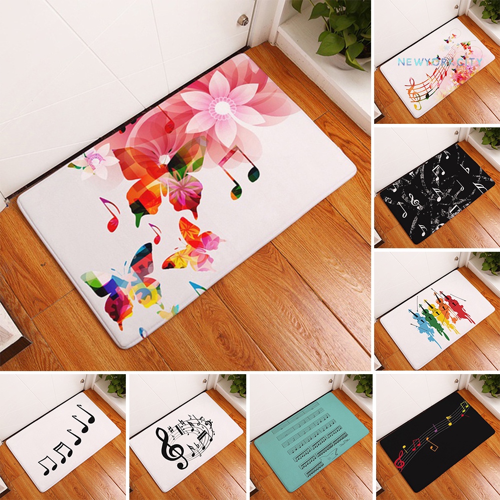 Thảm lót cửa chùi chân Chống Trượt Hình Đàn Piano