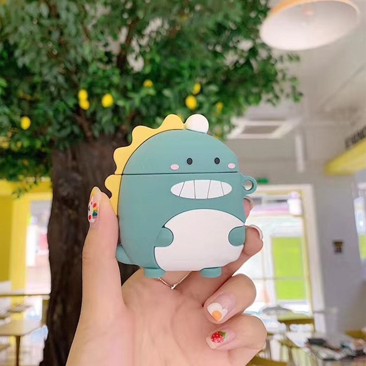 Case Airpods 1/2/3/Pro/Pro2 Khủng Long Cute, Vỏ Ốp Airpods Phong Cách Đủ Phiên Bản - Mã TZAP321