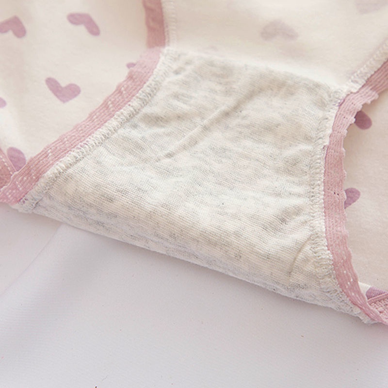 Quần Lót Cotton Lưng Cao Dễ Thương Phong Cách Hàn Quốc Cho Nữ