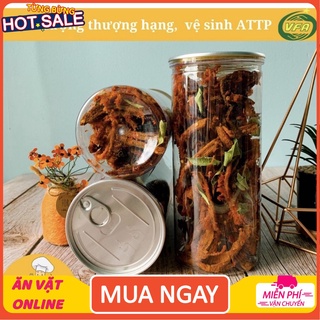 Khô bò sợi lá chanh hộp 300gr