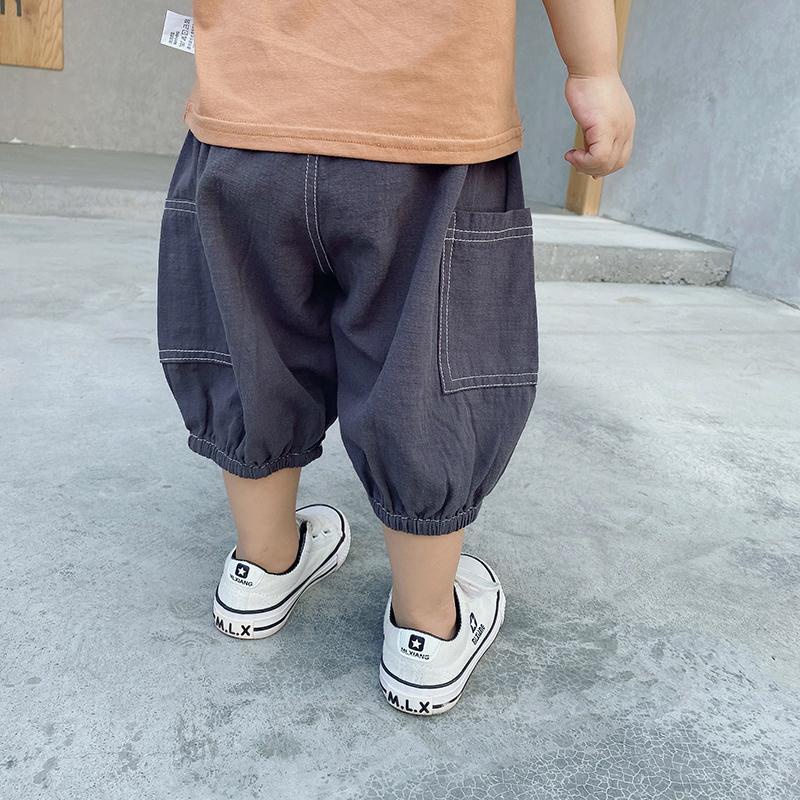 [Babycat Hàng Có Sẵn Quần Lửng Cotton Mỏng Dáng Rộng Phong Cách Nhật Bản Hàn Quốc Thời Trang Mùa Hè Kiểu Mới Dành Cho Bé Trai 2022