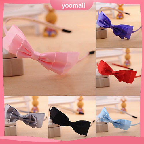 Băng Đô Cài Tóc Đính Nơ Lớn Dễ Thương Dành Cho Bé Gái